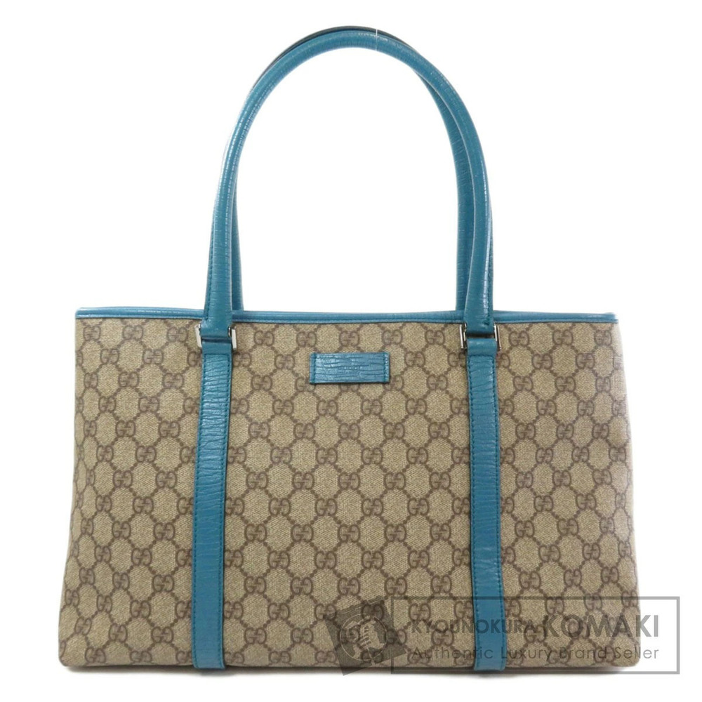 Gucci GG Supreme Joy Tote Bag blue leather